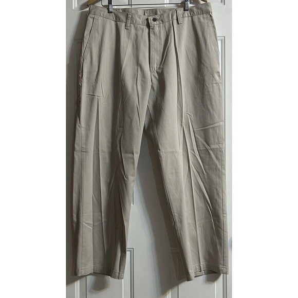 Lee Stain Resistant Khakis Plain Front Men’s 38 X 29 NWT Gray - Picture 1 of 9
